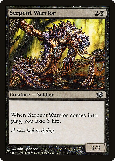 Serpent Warrior - Eighth Edition Common Card