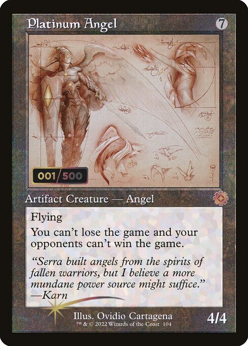 Platinum Angel - The Brothers' War Retro Artifacts Mythic Card