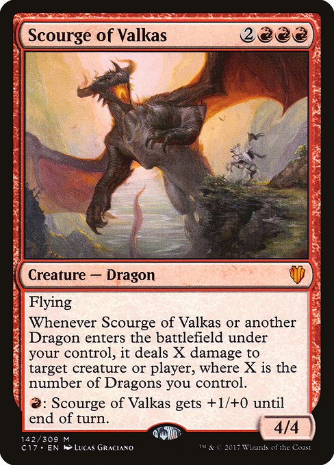 Scourge of Valkas - Commander 2017 Mythic Card