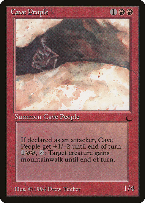 Cave People - The Dark Uncommon Card