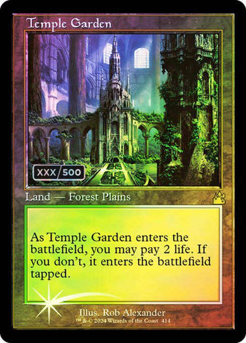 Temple Garden - Ravnica Remastered Rare Card