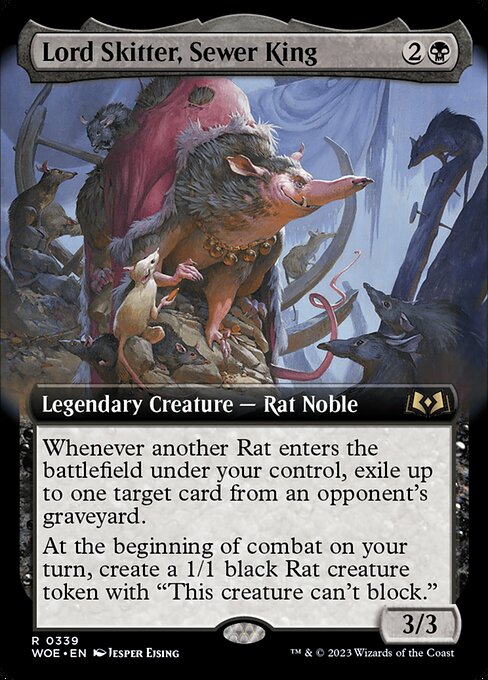 Lord Skitter, Sewer King - Wilds of Eldraine Rare Card
