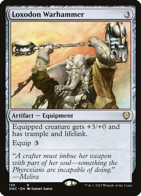 Loxodon Warhammer - Phyrexia: All Will Be One Commander Rare Card