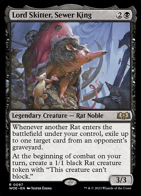 Lord Skitter, Sewer King - Wilds of Eldraine Rare Card