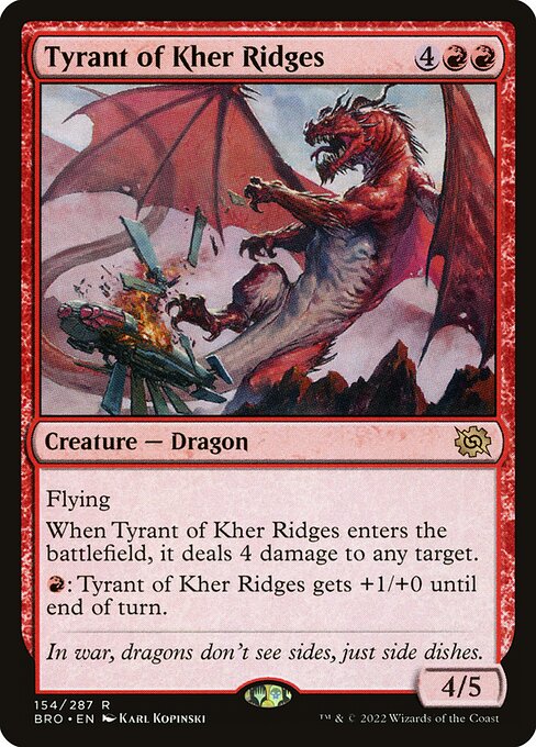 Tyrant of Kher Ridges - The Brothers' War Rare Card