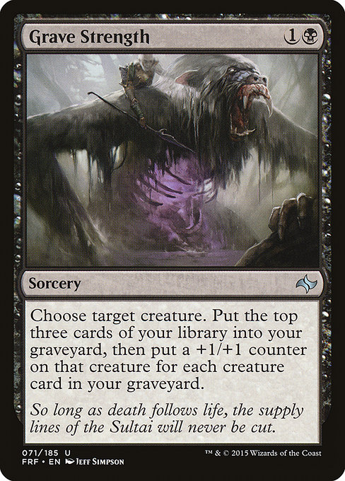 Grave Strength - Fate Reforged Uncommon Card