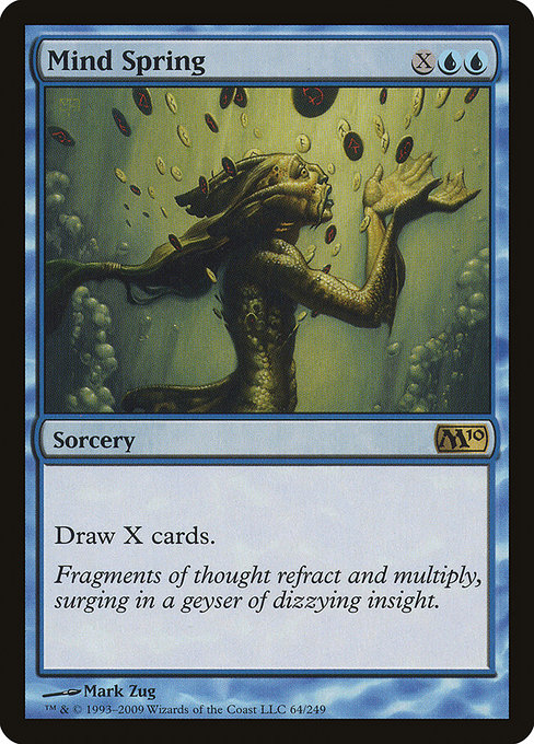 Mind Spring - Magic 2010 Rare Card