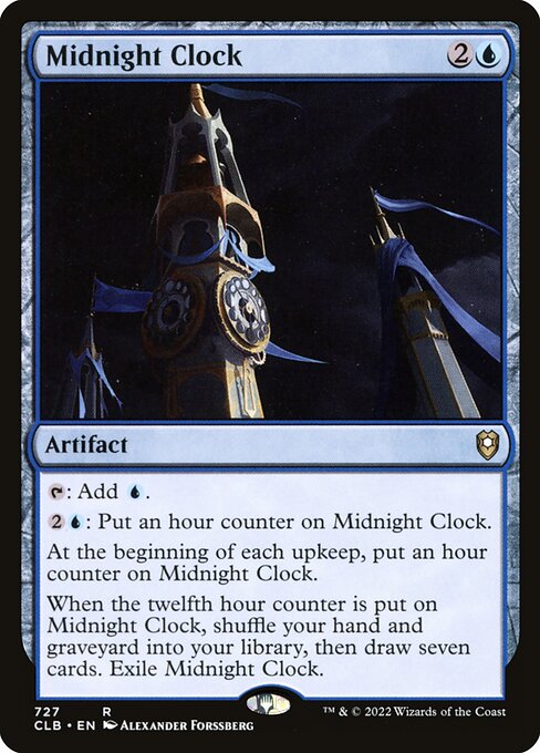 Midnight Clock - Commander Legends: Battle for Baldur's Gate Rare Card