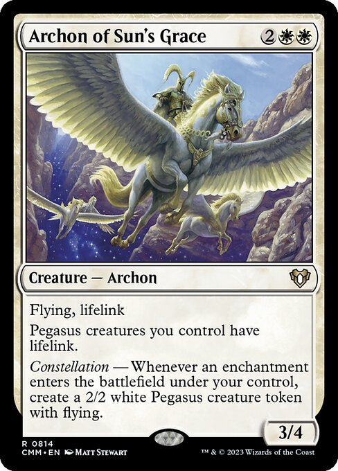 Archon of Sun's Grace - Commander Masters Rare Card