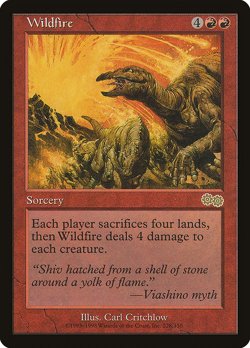 Wildfire - Urza's Saga Rare Card