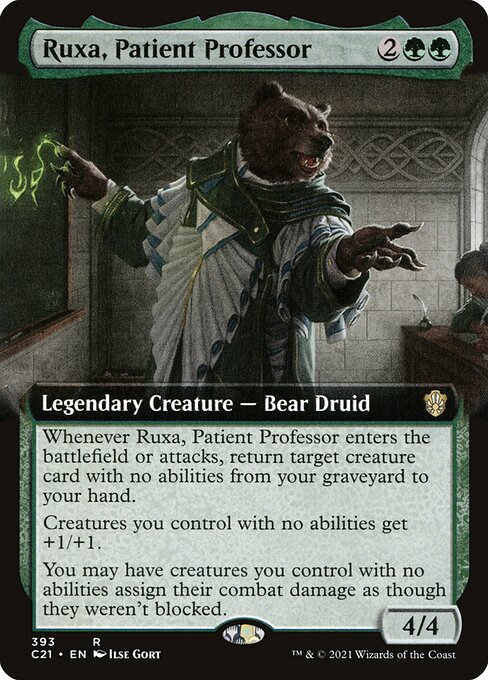Ruxa, Patient Professor - Commander 2021 Rare Card