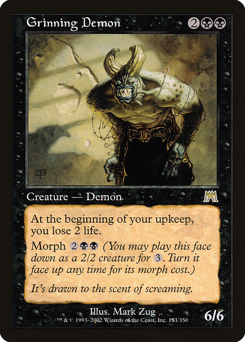 Grinning Demon - Onslaught Rare Card