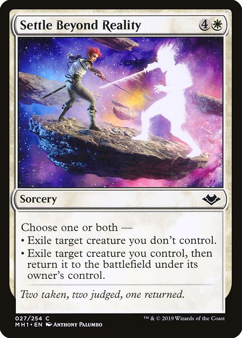 Settle Beyond Reality - Modern Horizons Common Card