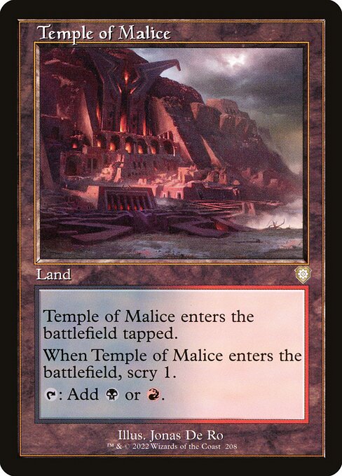 Temple of Malice - The Brothers' War Commander Rare Card