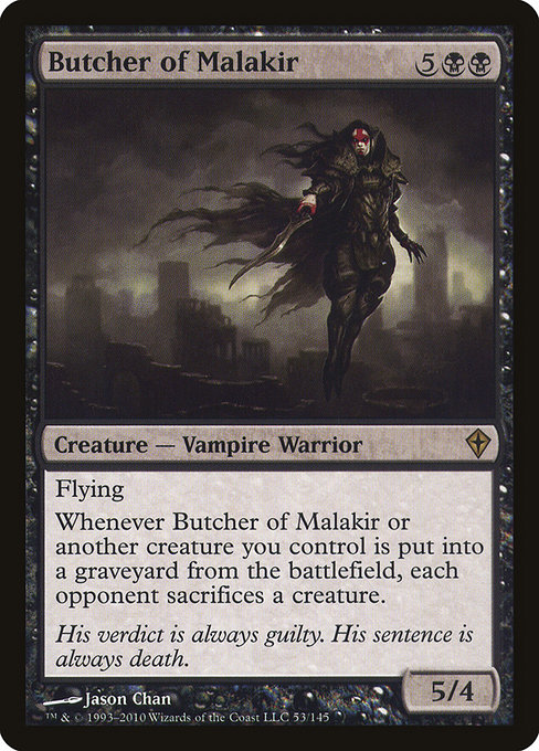 Butcher of Malakir - Worldwake Rare Card