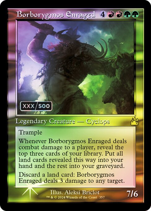 Borborygmos Enraged - Ravnica Remastered Rare Card