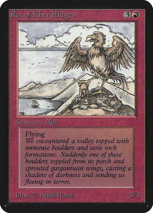 Roc of Kher Ridges - Limited Edition Alpha Rare Card