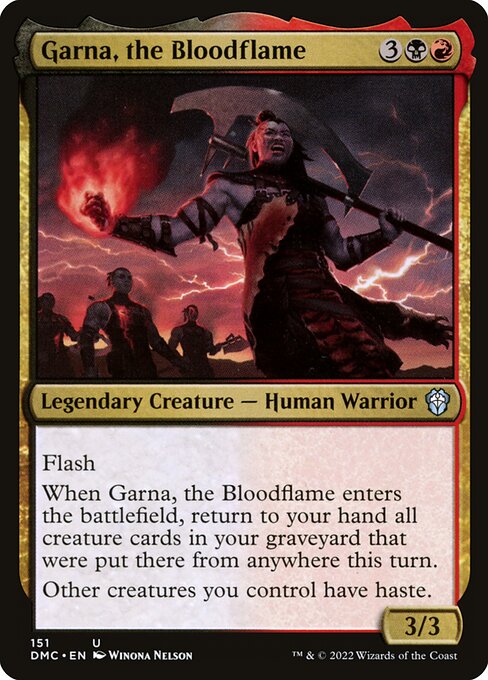 Garna, the Bloodflame - Dominaria United Commander Uncommon Card