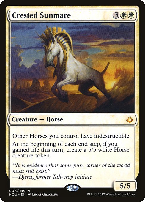 Crested Sunmare - Hour of Devastation Mythic Card