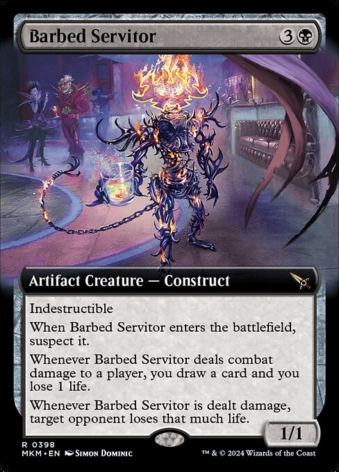 Barbed Servitor - Murders at Karlov Manor Rare Card