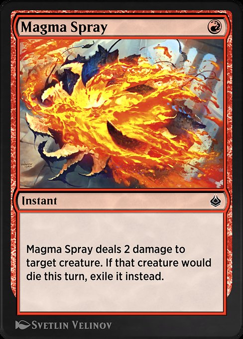 Magma Spray - Amonkhet Remastered Common Card