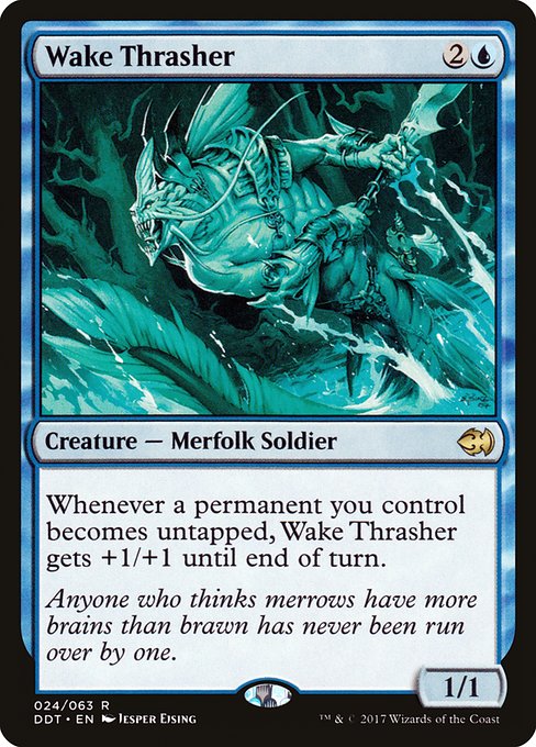 Wake Thrasher - Duel Decks: Merfolk vs. Goblins Rare Card