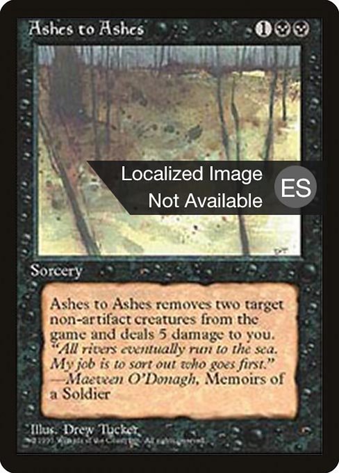Ashes to Ashes - Fourth Edition Foreign Black Border Uncommon Card