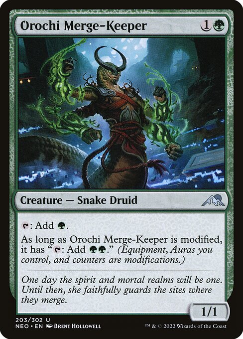 Orochi Merge-Keeper - Kamigawa: Neon Dynasty Uncommon Card