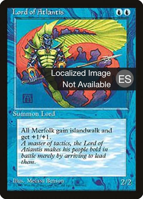 Lord of Atlantis - Fourth Edition Foreign Black Border Rare Card