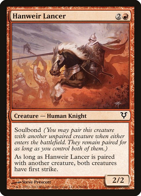 Hanweir Lancer - Avacyn Restored Common Card