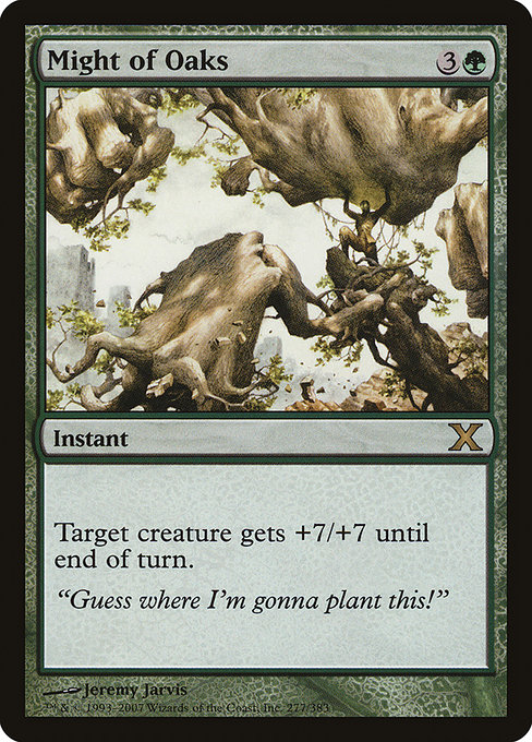 Might of Oaks - Tenth Edition Rare Card