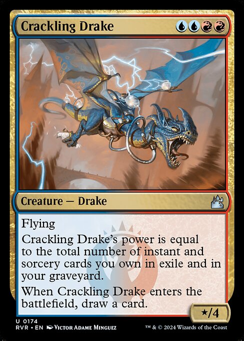 Crackling Drake - Ravnica Remastered Uncommon Card