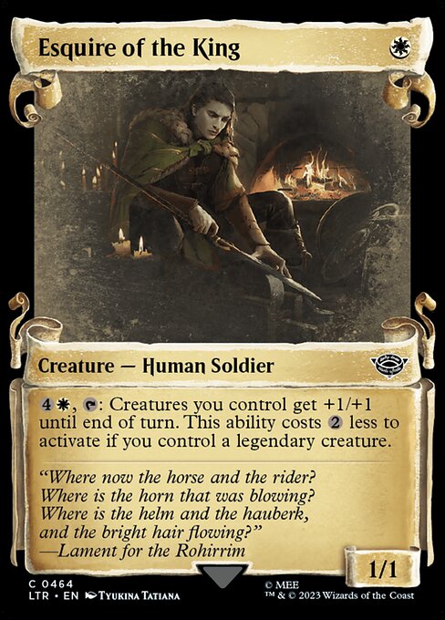 Esquire of the King - The Lord of the Rings: Tales of Middle-earth Common Card