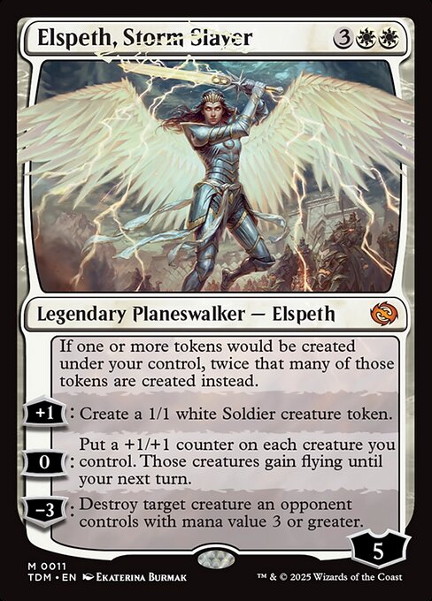 Elspeth, Storm Slayer - Tarkir: Dragonstorm Mythic Card