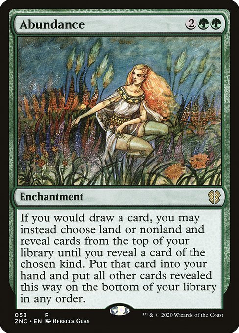 Abundance - Zendikar Rising Commander Rare Card