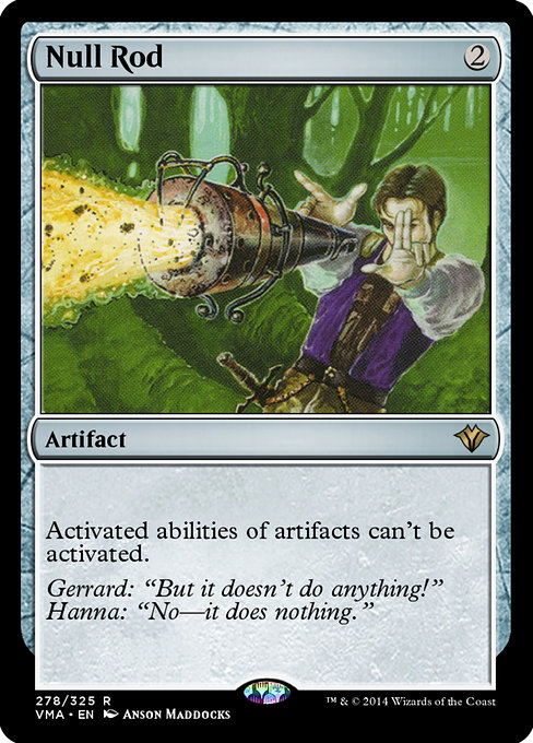Null Rod - Vintage Masters Rare Card