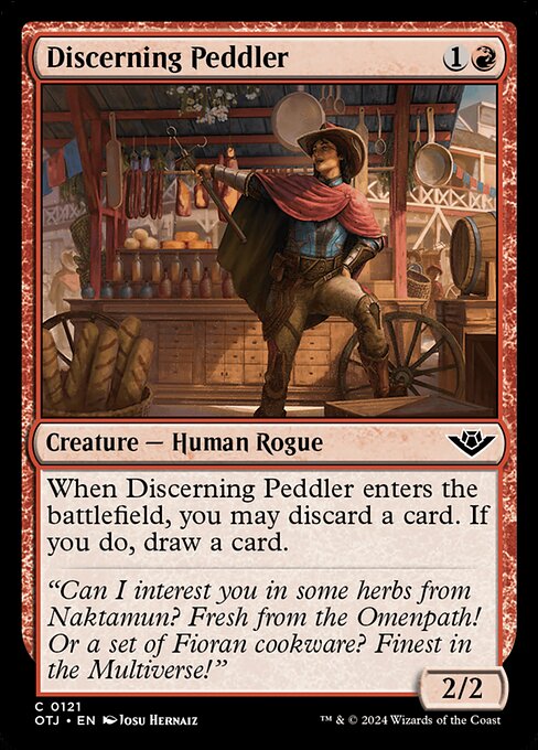 Discerning Peddler - Outlaws of Thunder Junction Common Card