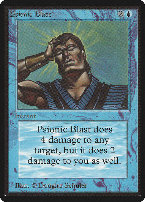 Psionic Blast - Limited Edition Beta Uncommon Card