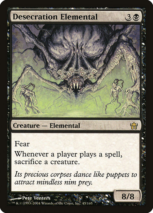 Desecration Elemental - Fifth Dawn Rare Card