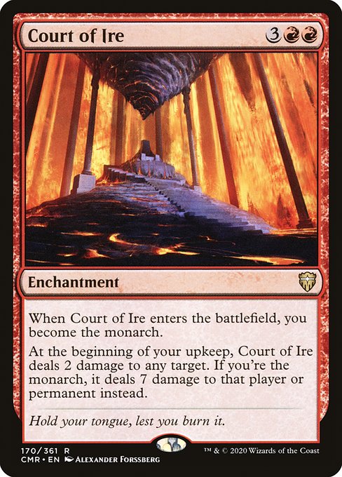 Court of Ire - Commander Legends Rare Card