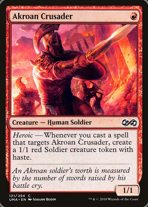 Akroan Crusader - Ultimate Masters Common Card