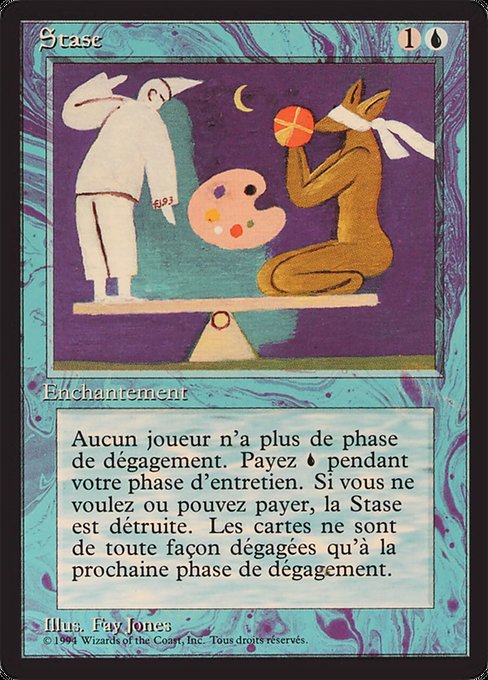 Stasis - Foreign Black Border Rare Card