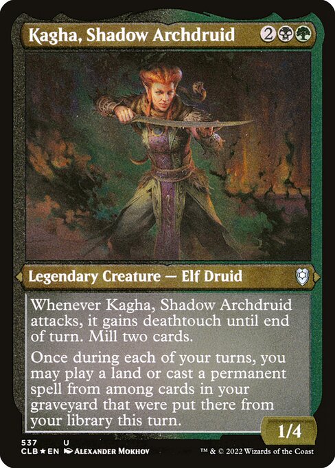Kagha, Shadow Archdruid - Commander Legends: Battle for Baldur's Gate Uncommon Card