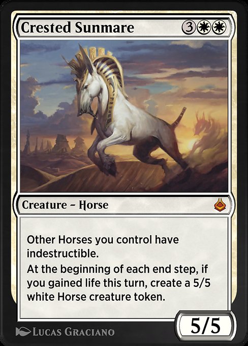 Crested Sunmare - Amonkhet Remastered Mythic Card