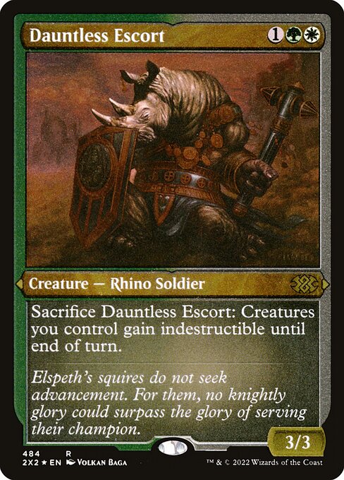 Dauntless Escort - Double Masters 2022 Rare Card