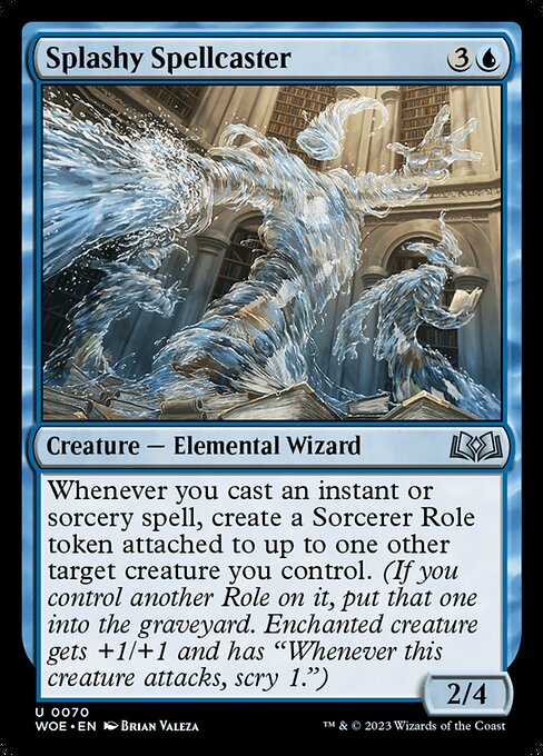Splashy Spellcaster - Wilds of Eldraine Uncommon Card