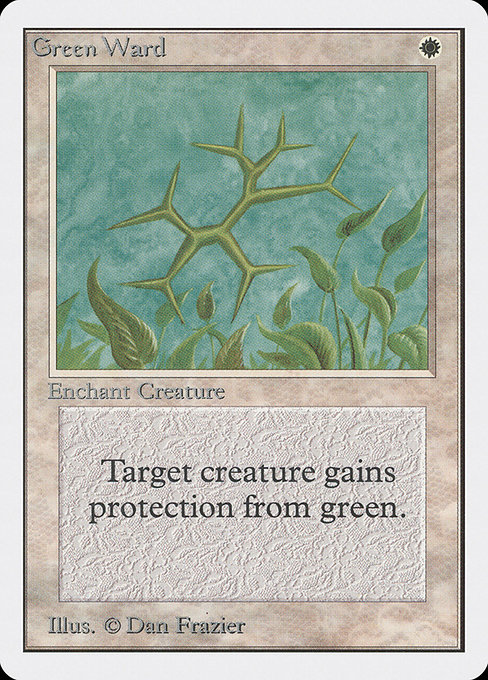 Green Ward - Unlimited Edition Uncommon Card