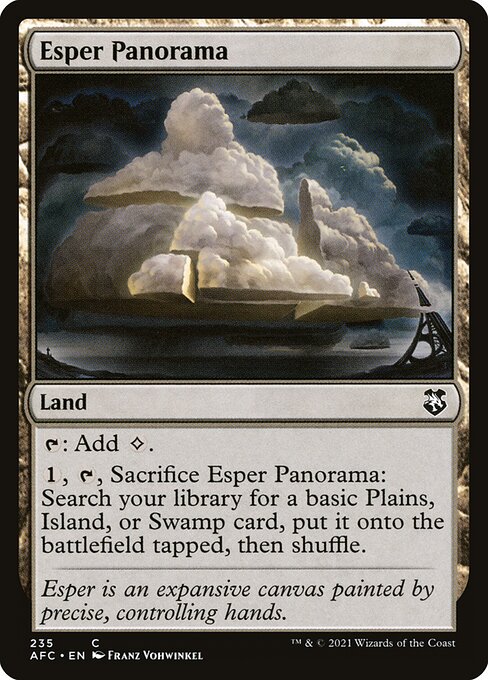 Esper Panorama - Forgotten Realms Commander Common Card