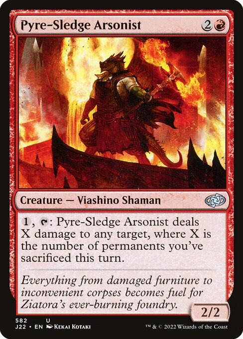 Pyre-Sledge Arsonist - Jumpstart 2022 Uncommon Card