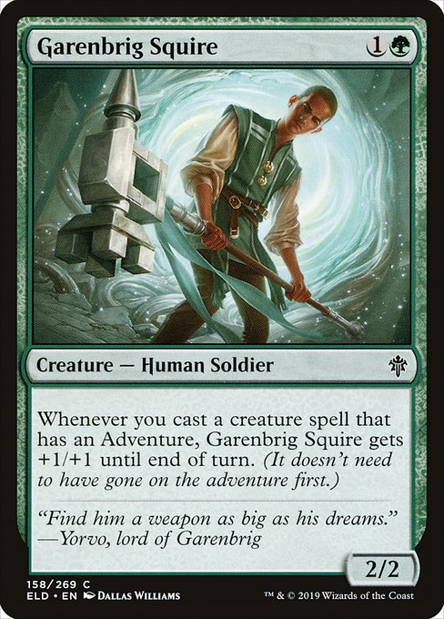 Garenbrig Squire - Throne of Eldraine Common Card